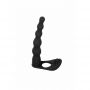 Strap on silikonowy wibrujący Farnell czarny 17 cm - 3
