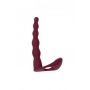 Strap on z wibracją Pure Passion Farnell czerwony 17 cm - 3