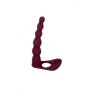 Strap on z wibracją Pure Passion Farnell czerwony 17 cm - 4