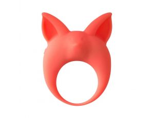 Pierścień silikonowy wibrujący MiMi Animals Kitten Kyle pomarańczowy