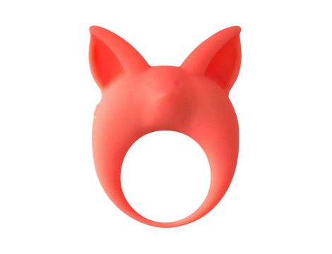 Pierścień silikonowy wibrujący MiMi Animals Kitten Kyle pomarańczowy