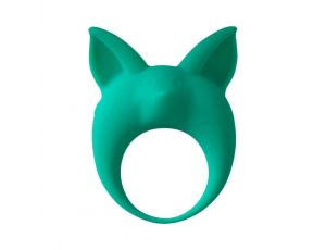 Pierścień wibrujący MiMi Animals Kitten Kyle zielony silikonowy