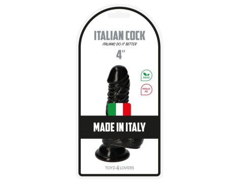 Dildo realistyczne Toyz4lovers Leo czarny PVC 10.5 cm - 2