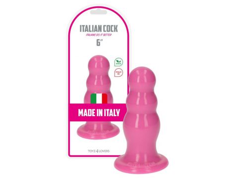 Korek analny z kulkami Olmo Toyz4lovers różowy 15 cm - 2