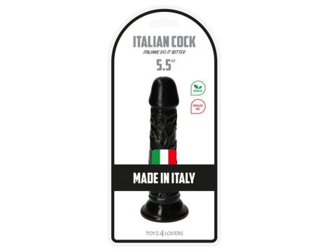 Realistyczne dildo Rino Toyz4lovers czarny 14 cm z przyssawką - 3
