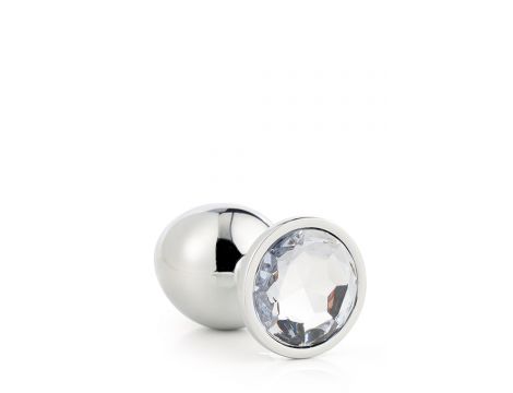 Aluminiowy korek analny Gleaming Love srebrny medium - 7