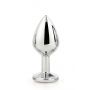 Aluminiowy korek analny Gleaming Love srebrny medium - 4