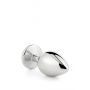 Aluminiowy korek analny Gleaming Love srebrny medium - 6
