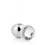 Aluminiowy korek analny Gleaming Love srebrny medium - 8