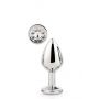 Aluminiowy korek analny Gleaming Love srebrny medium - 5
