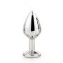 Aluminiowy korek analny Gleaming Love srebrny medium - 9