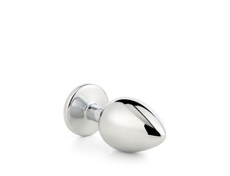Aluminiowy korek analny Gleaming Love srebrny duży - 7