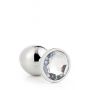 Aluminiowy korek analny Gleaming Love srebrny duży - 6