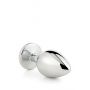 Aluminiowy korek analny Gleaming Love srebrny duży - 8