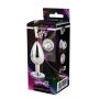 Aluminiowy korek analny Gleaming Love srebrny duży - 3