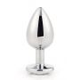 Aluminiowy korek analny Gleaming Love srebrny duży - 9