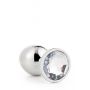 Aluminiowy korek analny Gleaming Love srebrny duży - 11