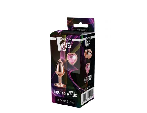 Korek analny Gleaming Love Dream Toys złoty mały - 7