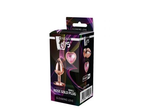 Korek analny Gleaming Love Dream Toys złoty mały - 2