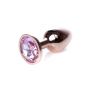 Korek analny biżuteryjny ze stali Red Gold Rose HeavyFun 7 cm - 4