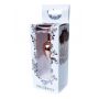 Stalowy korek analny z diamencikiem czerwono złoty 7 cm HeavyFun - 8