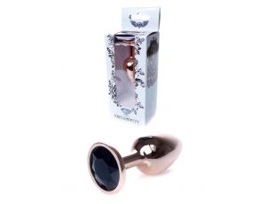 Biżuteria analna ze stali z diamentem HeavyFun Red Gold 7 cm