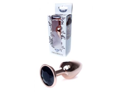 Biżuteria analna ze stali z diamentem HeavyFun Red Gold 7 cm