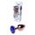 Stalowy korek analny z diamentem HeavyFun ciemnnoniebieski 7 cm