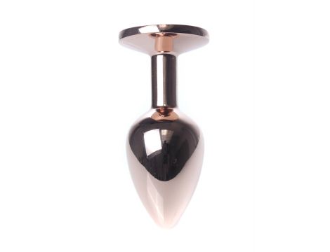 Korek analny ze stali nierdzewnej z diamentem zielony HeavyFun 7 cm - 6
