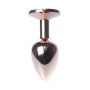 Korek analny ze stali nierdzewnej z diamentem zielony HeavyFun 7 cm - 7