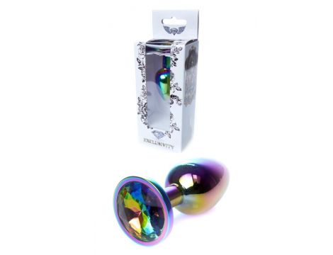 Biżuteria analna ze stali nierdzewnej z diamencikiem HeavyFun 7 cm