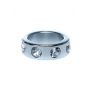 Pierścień erekcyjny stalowy z kryształowymi diamencikami HeavyFun 3,5 cm - 5