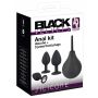 Zestaw analny Black Velvets z prysznicem i trzema korkami - 3