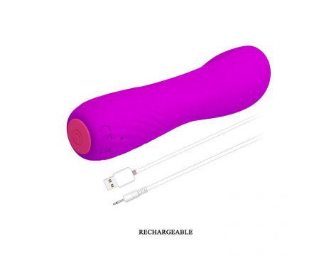 Wibrator punktu G silikonowy Pretty Love Adam USB 12 cm 12 funkcji - 7