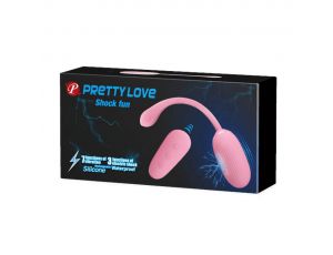 Wibrujące jajko Pretty Love Shock Fun silikonowe różowe ładowane