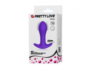 Korek analny wibrujący Pretty Love Morton 12 funkcji USB