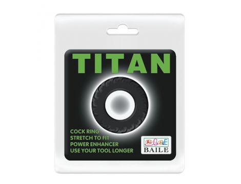Pierścień erekcyjny silikonowy klasyczny Baile Titan