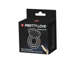 Pierścień erekcyjny wibrujący z stymulatorem Pretty Love Osmond
