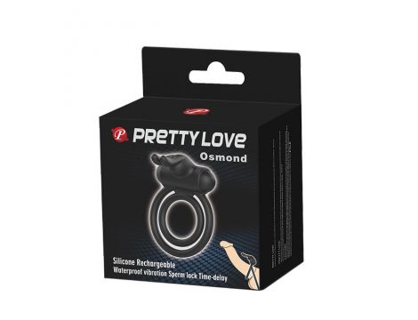 Pierścień erekcyjny wibrujący z stymulatorem Pretty Love Osmond