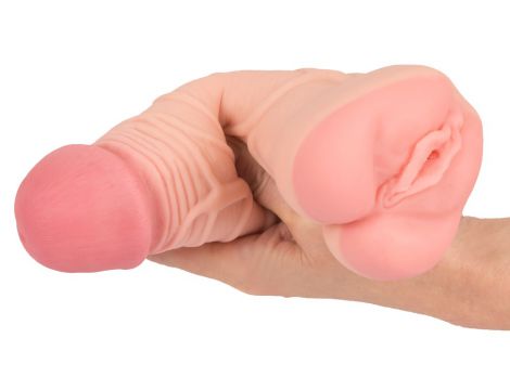 Masturbator Nature Skin 2w1 TPE 22 cm - 10