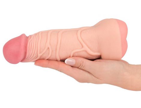 Masturbator Nature Skin 2w1 TPE 22 cm - 9