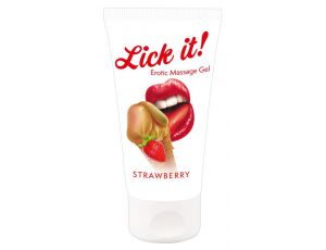 Żel do masażu Lick it! truskawkowy 50 ml