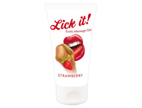 Żel do masażu Lick it! truskawkowy 50 ml