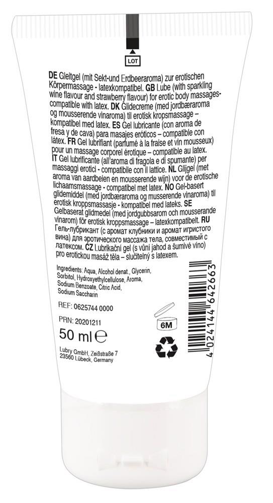 żel do masażu erotycznego jadalny truskawka 50 ml