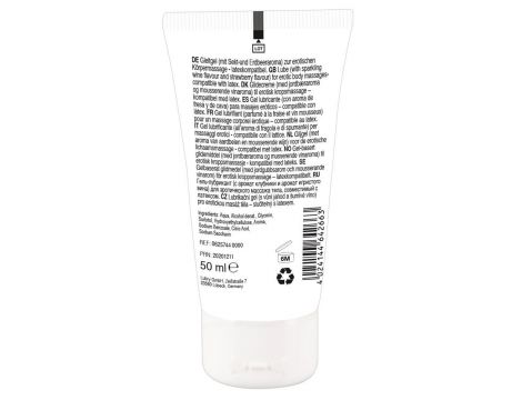 Wegański żel do masażu erotycznego Lick it! truskawka wino musujące 50 ml - 3