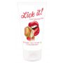 Wegański żel do masażu erotycznego Lick it! truskawka wino musujące 50 ml - 2