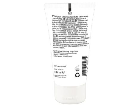 Żel do masażu erotycznego Lick it! wiśniowy wegański 50 ml - 4