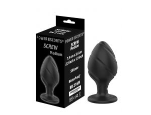 Korek analny silikonowy Screw Plug medium