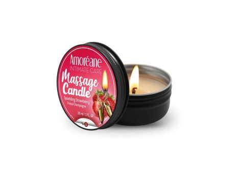 Świeca masażowa truskawkowa Amoreane 30ml