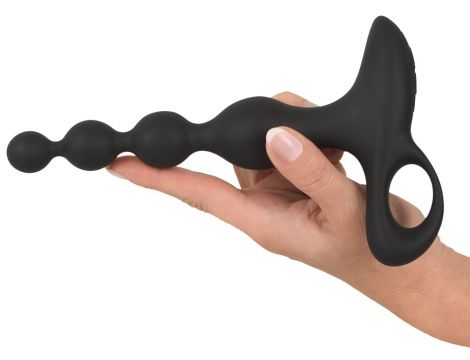 Wibrujące kule analne Black Velvets silikonowe 20 cm USB - 21